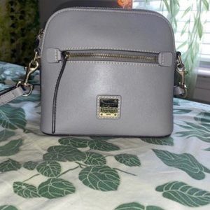 Dooney & Bourke Smoke Grey Small Domed Crossbody Bag